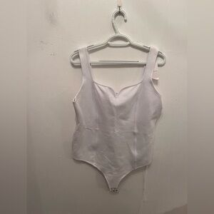 Abercrombie & Fitch Cozy AF Knit White Bodysuit NWT Extra Large